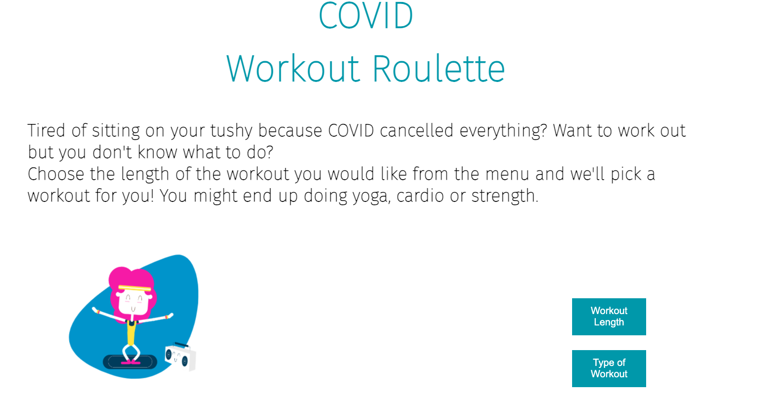 Covid Workout Roulette